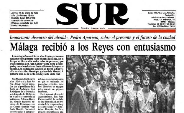 Aquella primera visita oficial de los Reyes a Málaga