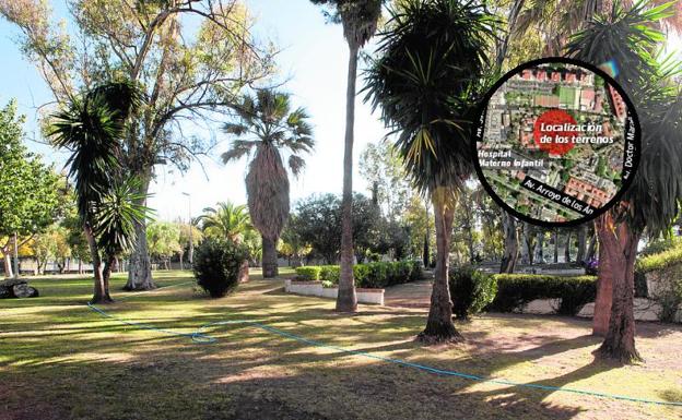 Terrenos del centro de innovación social La Noria, donde está previsto construir el hospital.