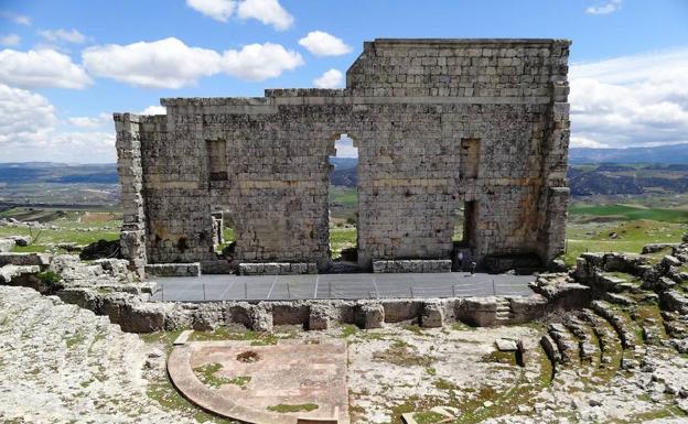 Ruinas del teatro romano de Acinipo.