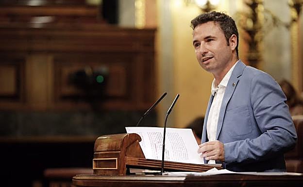 Díaz en una de sus intervenciones parlamentarias 