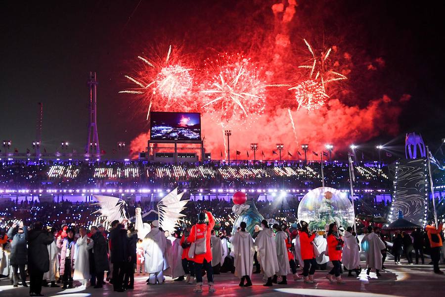 Pyeongchang preparó una espectacular ceremonia de clausura para echar el cierre a una edición donde Noruega consiguió más medallas que nadie