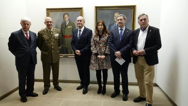 Un momento de la presentación de la exposición. :: sur