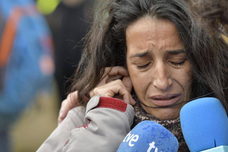 Dispositivo de búsqueda del niño desaparecido ayer en la barriada de Las Hortichuelas en Nijar (Almeria) en el que han participado Guardia Civil, Protección Civil y decenas de ciudadanos