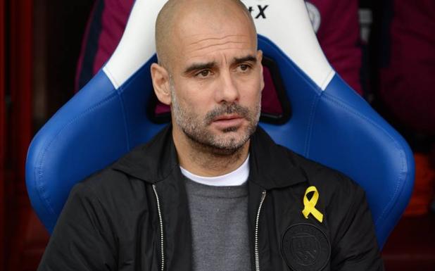 Pep Guardiola, entrenador del Manchester City. 