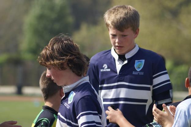 Joshua Peters, cuando era infantil en el Marbella Rugby Club. :: sur