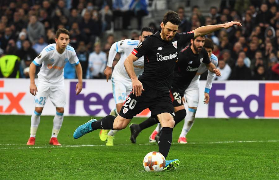 El Olympique de Marsella ganó ante el Athletic por 3-1 en la ida de los octavos de final de la Liga Europa. Los tantos de los franceses fueron obra de Ocampos, por partida doble, y Dimitri Payet. Aduriz recortó distancias de penalti.