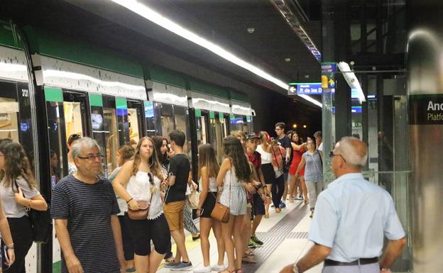 El metro de Málaga tendrá una frecuencia de entre 20 y 28 minutos durante la huelga parcial del lunes