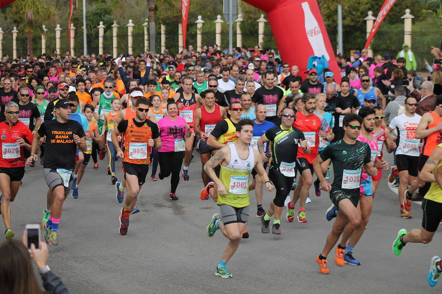 La lluvia respetó hasta el final de la prueba destinada a recaudar fondos para Proyecto Hombre Málaga