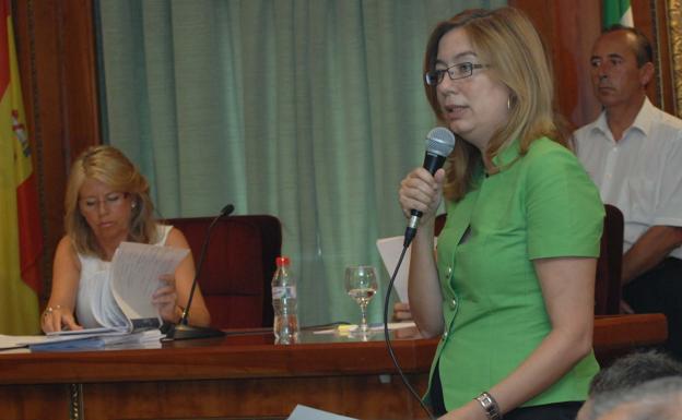 La exportavoz socialista Susana Radío, que declarará como testigo, en una imagen del pleno de 2009