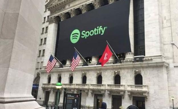 Bienvenida a Spotify con la bandera de Suiza. 