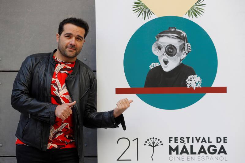 Alfonso Sánchez, director de "El Mundo es suyo" durante la presentación del 21 Festival de Cine en Español de Málaga que ha tenido lugar en Madrid