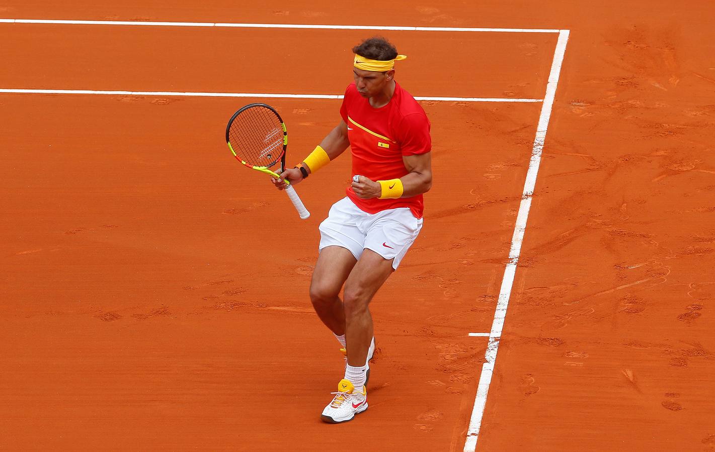 Rafa Nadal y Philipp Kohlschreiber, los protagonistas del segundo partido de la elminatoria de la Copa Davis entre España y Alemania. 