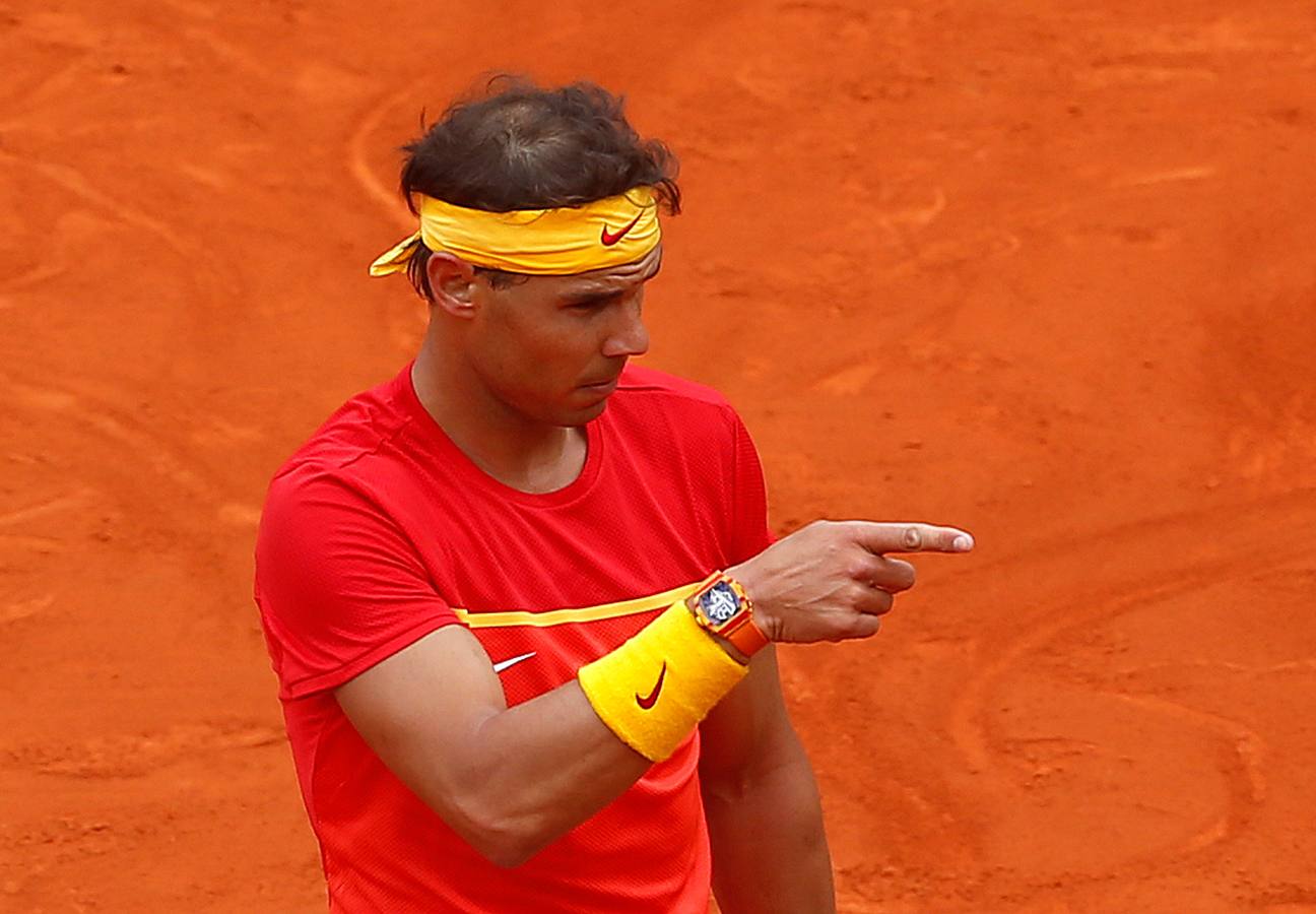 Rafa Nadal y Philipp Kohlschreiber, los protagonistas del segundo partido de la elminatoria de la Copa Davis entre España y Alemania. 