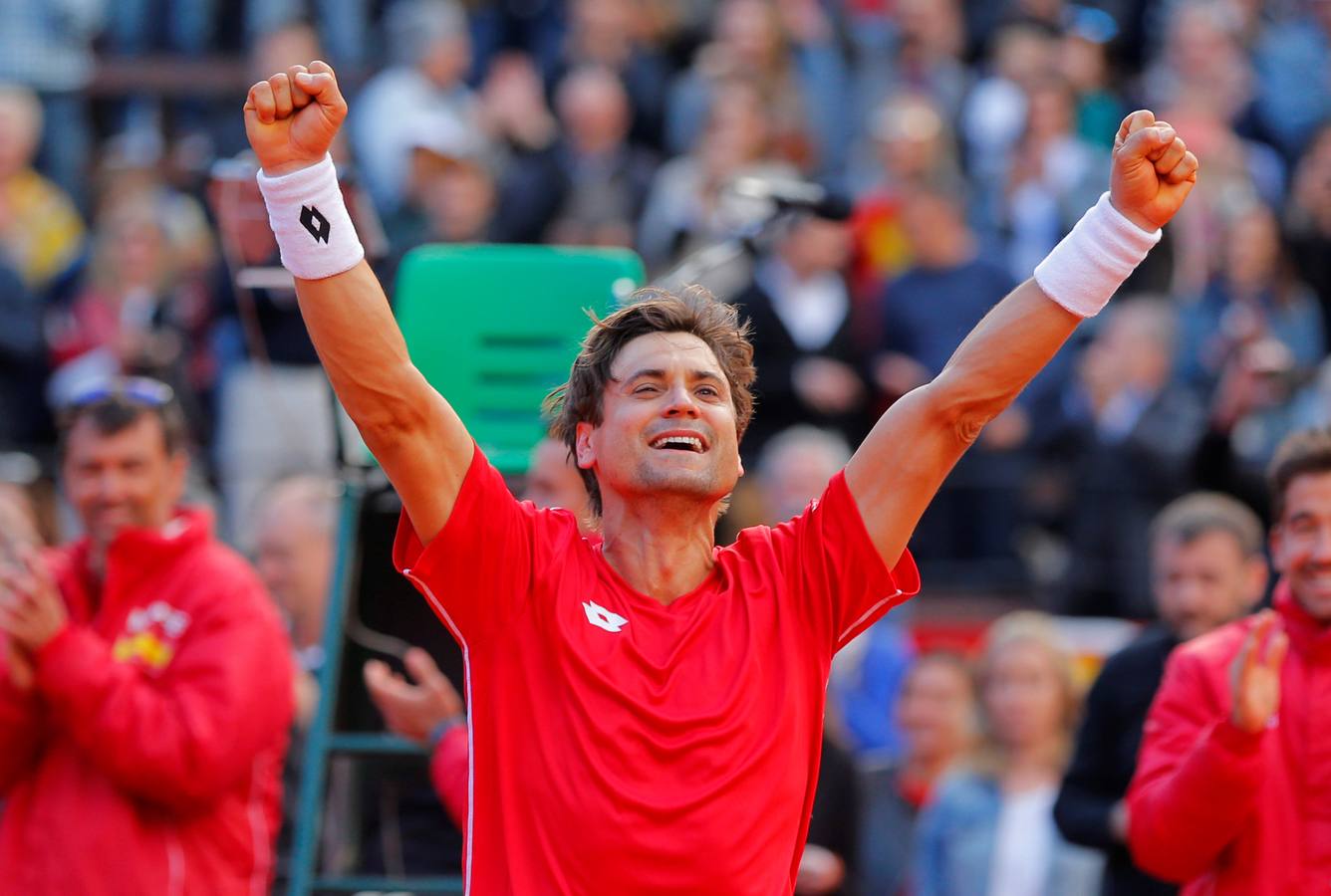 David Ferrer y Philipp Kohlschreiber han disputado el quinto y definitivo partido entre España y Alemania. 