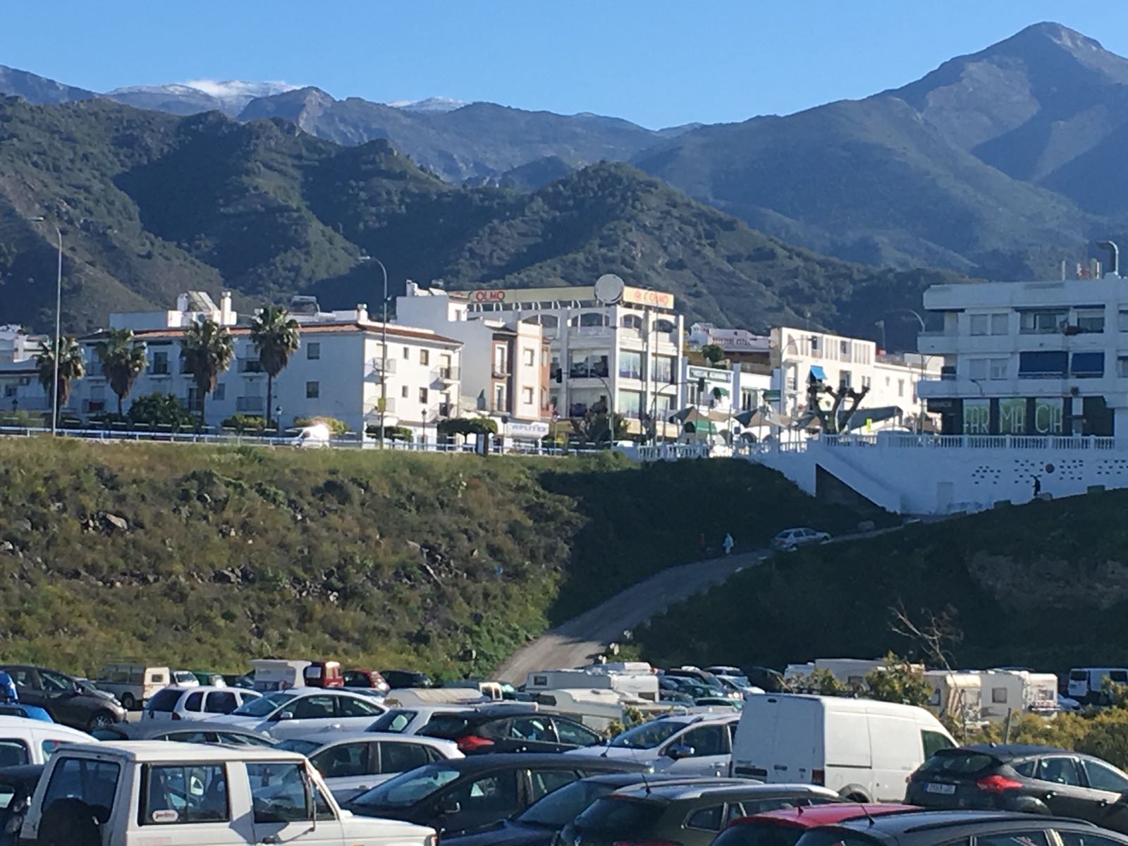 Cumbres nevadas en la Axarquía