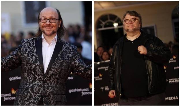 Santiago Segura y Guillermo del Toro, el sábado en la alfombra roja.