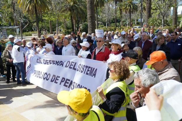 NUEVA PROTESTA DE LOS JUBILADOS EN MÁLAGA