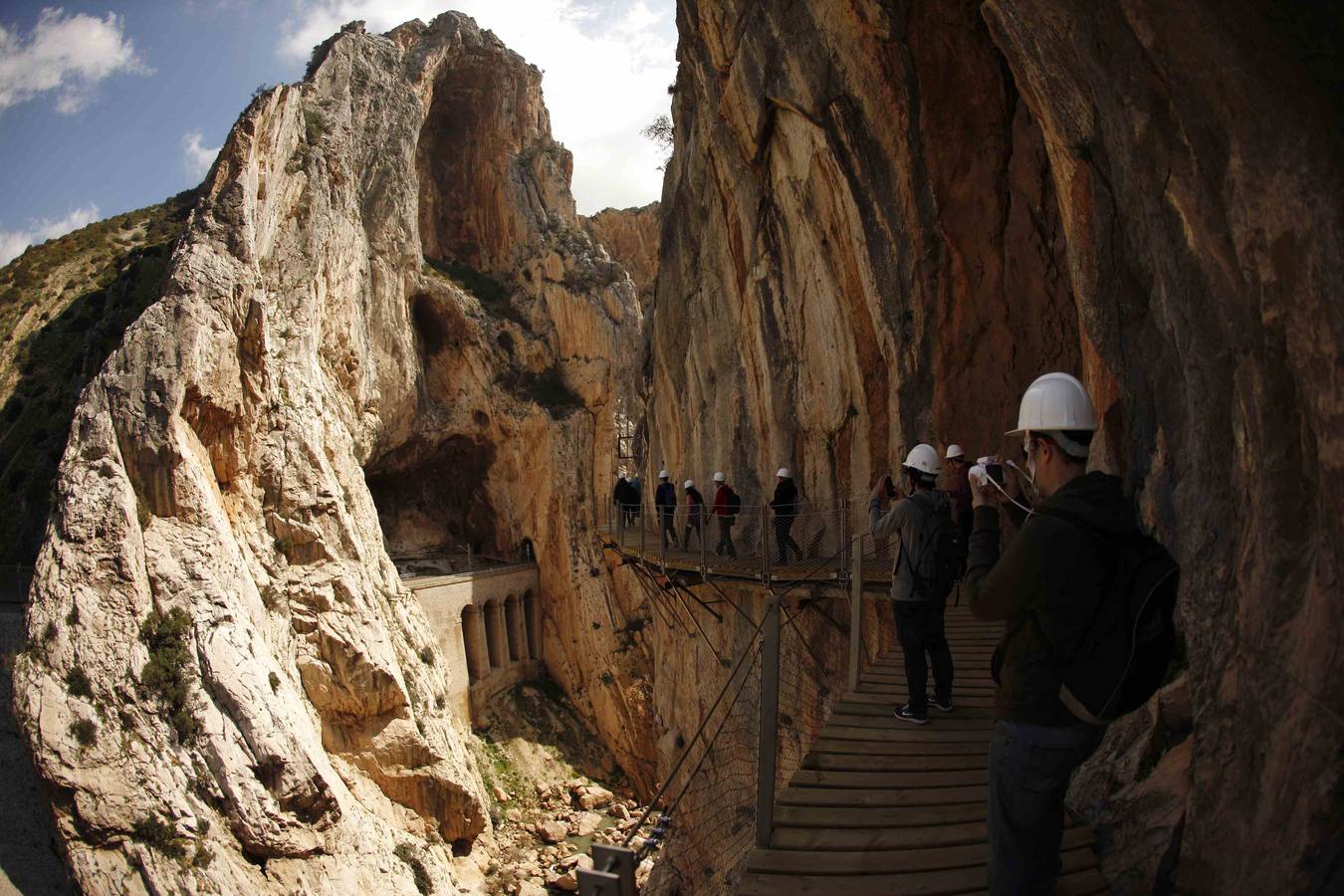 El Caminito del Rey pasó en 2015 de ser un recuerdo del pasado a convertirse en un paraje turístico natural de primer nivel