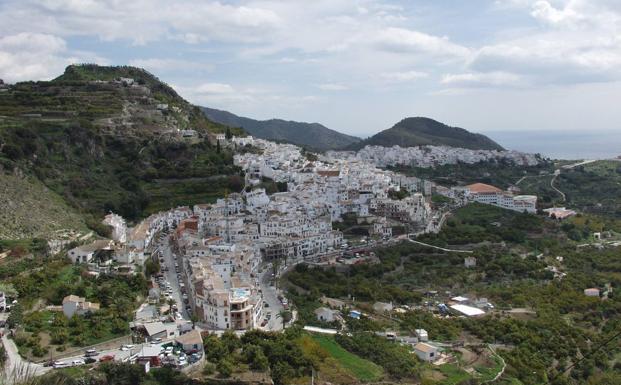 Vista panorámica de Frigiliana.