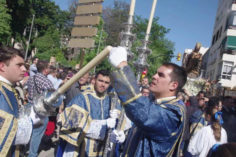 La imagen permanecerá todo el mes de mayo para los actos conmemorativos del 150º aniversario de su patronazgo y los 75 años de su coronación canónica