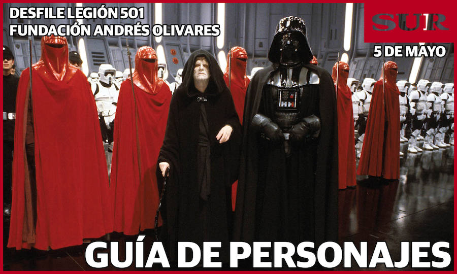 Descubre y conoce a los personajes de la Legión 501 de Star Wars que desfilarán en Málaga en el acto benéfico organizado por la Fundación Andrés Olivares que tendrá lugar el sábado 5 de mayo