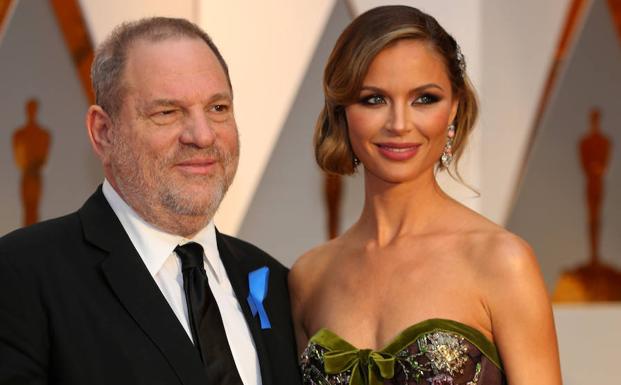 Harvey Weinstein y Georgina Chapman, en una imagen de 2017. 