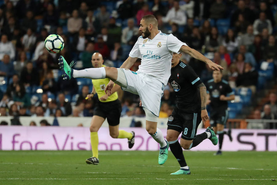 El Real Madrid goleó a un Celta impotente que no vio portería en el Santiago Bernabéu. Bale fue uno de los protagonistas del partido. El galés marcó los dos goles que abrieron el marcador. 