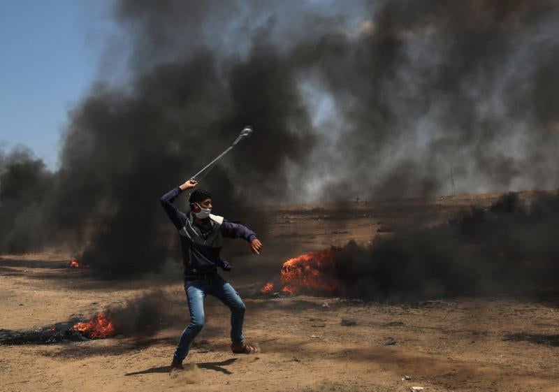 Más de cuarenta muertos y más de un millar de fallecidos en Gaza, en las protestas contra la embajada de EE UU en Jerusalén