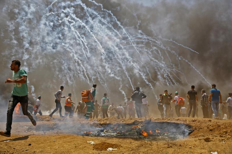 Más de cuarenta muertos y más de un millar de fallecidos en Gaza, en las protestas contra la embajada de EE UU en Jerusalén