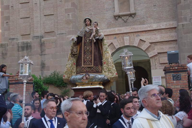 Traslado de la Virgen del Carmen Coronada este jueves. 