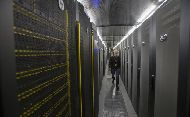 Servidores de Acens en Madrid, donde se almacenan miles de datos.