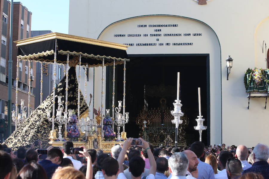 Los recorrido procesionales de las Vírgenes de la Victoria, Soledad de Mena, Dolores del Puente, Carmen de El Perchel, Rocío, María Auxiliadora, Amargura (Zamarrilla), Trinidad, Esperanza y Dolores de la Expiración
