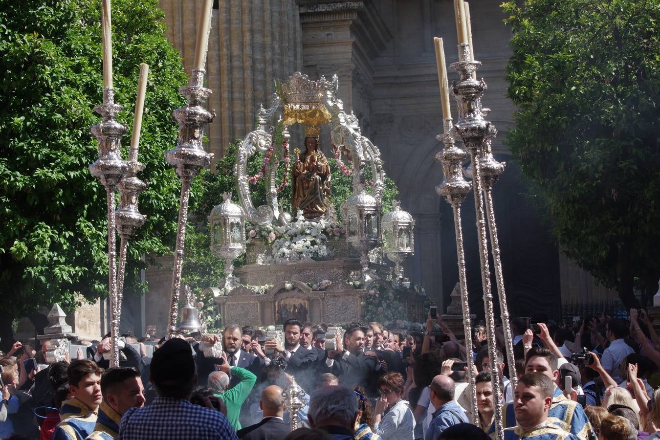 Los recorrido procesionales de las Vírgenes de la Victoria, Soledad de Mena, Dolores del Puente, Carmen de El Perchel, Rocío, María Auxiliadora, Amargura (Zamarrilla), Trinidad, Esperanza y Dolores de la Expiración