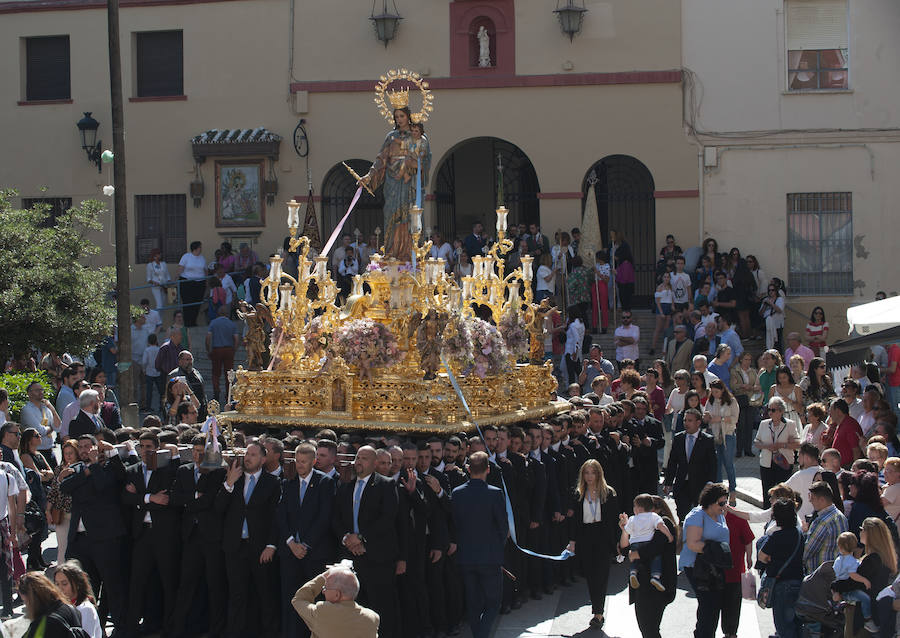 Los recorrido procesionales de las Vírgenes de la Victoria, Soledad de Mena, Dolores del Puente, Carmen de El Perchel, Rocío, María Auxiliadora, Amargura (Zamarrilla), Trinidad, Esperanza y Dolores de la Expiración