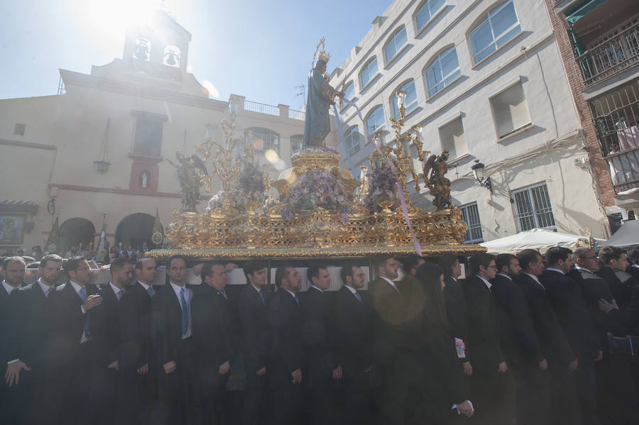 Los recorrido procesionales de las Vírgenes de la Victoria, Soledad de Mena, Dolores del Puente, Carmen de El Perchel, Rocío, María Auxiliadora, Amargura (Zamarrilla), Trinidad, Esperanza y Dolores de la Expiración