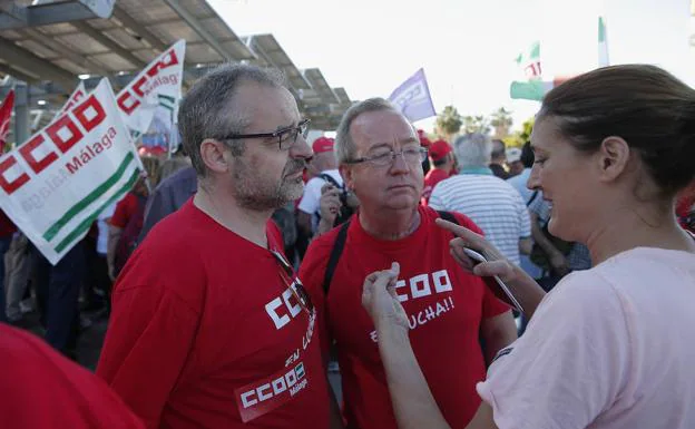 Los sindicatos celebraron la semana pasada una marcha por un convenio digno.
