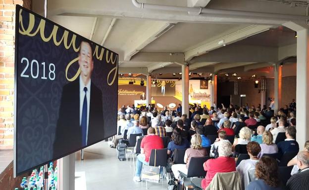 Vista del salón de Messe Dresde donde se celebra el congreso durante la intervención de Manuel Molina en la apertura del foro.