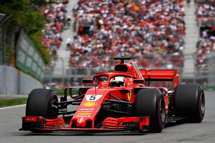 Vettel se impuso en Canadá mientras que Alonso tuvo que abandonar la carrera en la vuelta 44 debido a problemas mecánicos. Carlos Sainz remontó una posición y acabó octavo