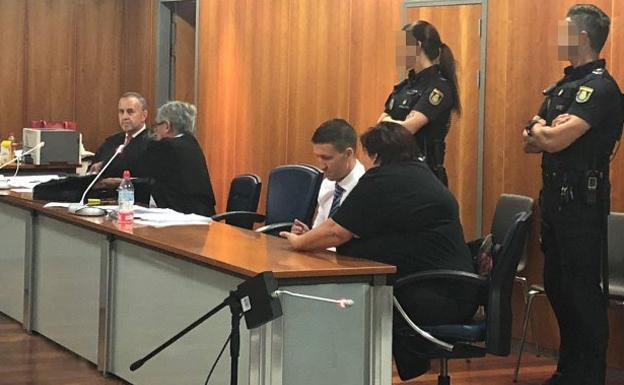 El acusado, durante la sesión.