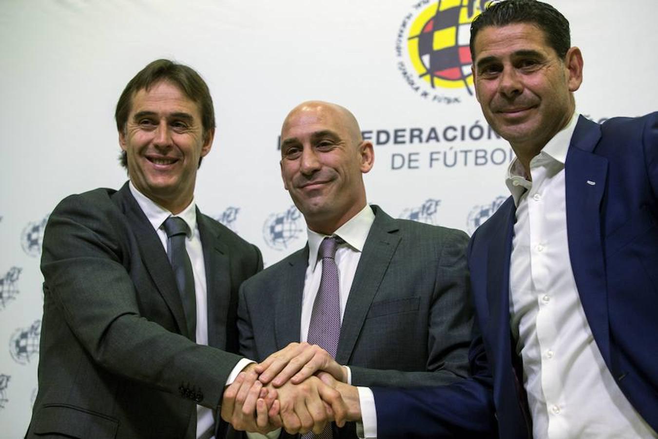 En noviembre de 2017, Hierro regresó a la Selección para ejercer como director deportivo y en mayo de 2018, con la elección de Rubiales como presidente de la Federación, renovaron a Julen Lopetegui como seleccionador nacional español hasta 2020.