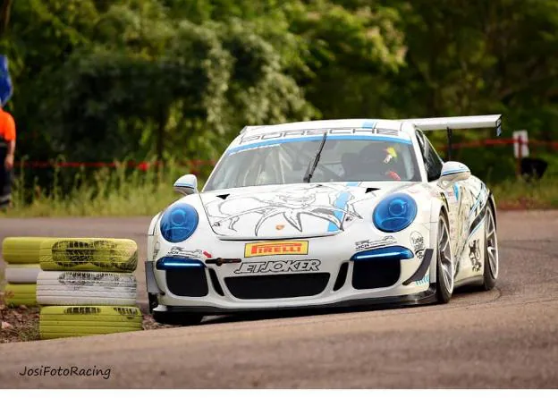 Janssens, con el Porsche 911, vencedor en Colmenar. 