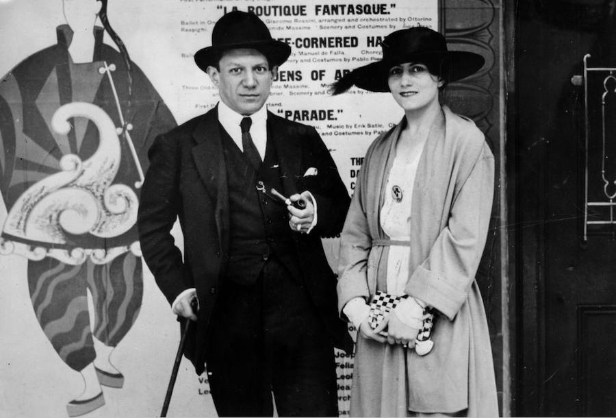 Pablo Ruiz Picasso y Olga Khokhlova se casaron el 12 de julio de 1918.