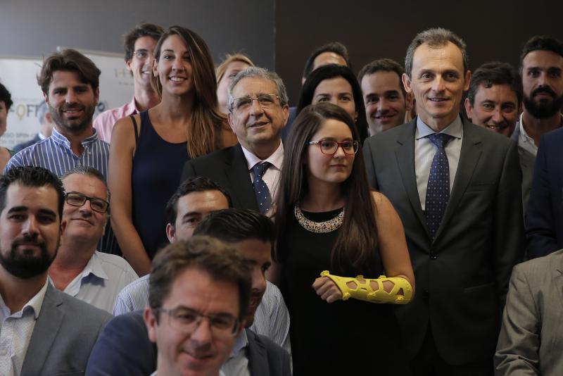 El nuevo ministro de Ciencia, Innovación y Universidades, Pedro Duque, visita la Universidad de Málaga y considera una prioridad la transferencia tecnológica, más ayudas y menos limitaciones a la investigación.