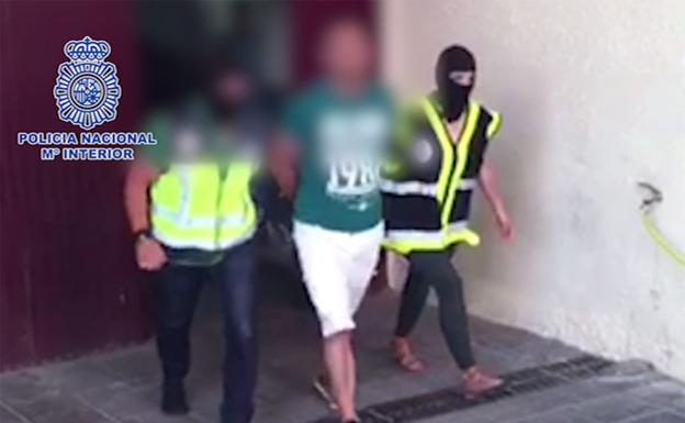 Momento de la detención. 