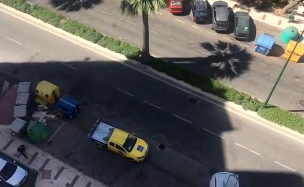Vídeo | Vista desde el balcón donde fue rescatada la niña de 5 años en Málaga