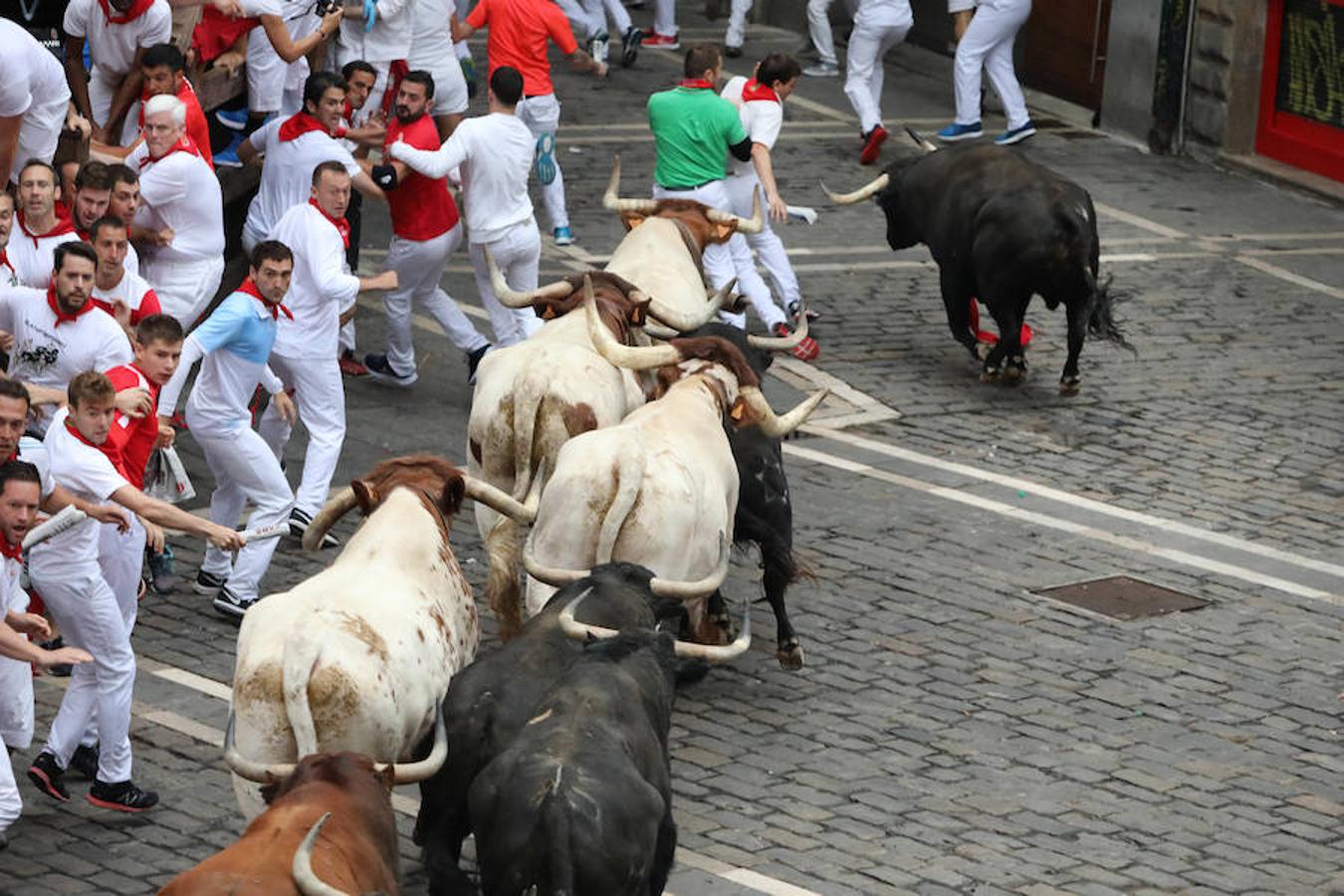 Los toros de Jandilla han provocado el segundo herido por asta de toro de estos Sanfermines.