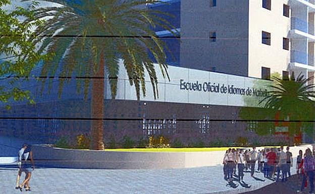 Proyección del nuevo local de la Escuela Oficial de Idiomas de Marbella. 