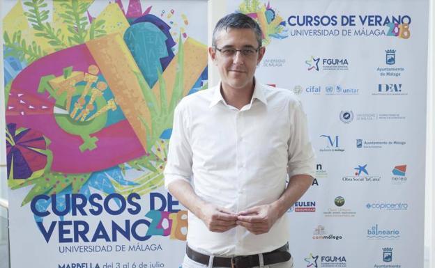 Eduardo Maadina, en los cursos de la UMA. 