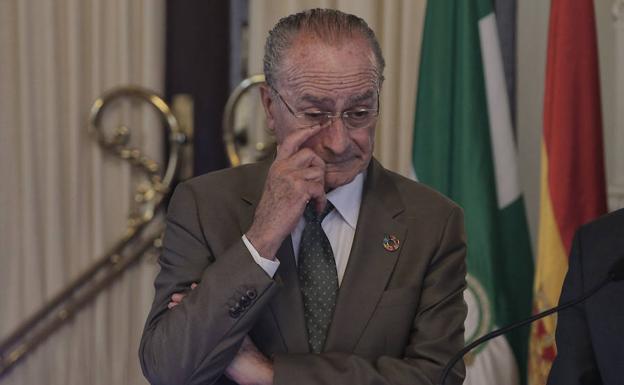 De la Torre, ayer. durante un acto en el Salón de los Espejos del Ayuntamiento. 