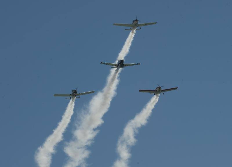 Torre del Mar acoge este festival aéreo internacional con 40 aeronaves de cuatro países diferentes 